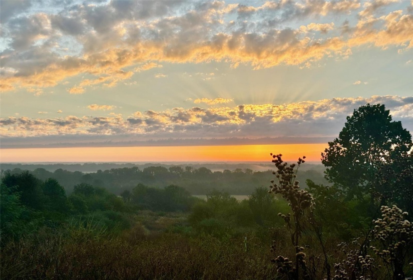 View of nature at dusk