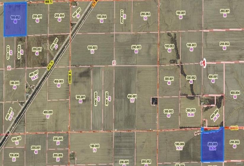 Location map of both tracts.